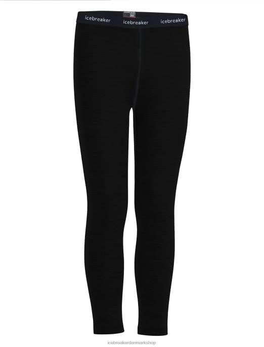 Icebreaker børn merino 260 tech termiske leggings B00X939 tøj sort