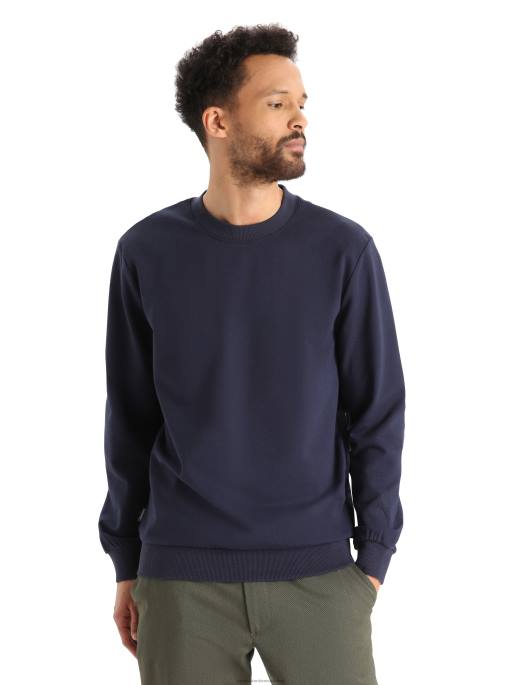 Icebreaker Mænd merino central ii langærmet sweatshirt B00X222 tøj midnatsflåde