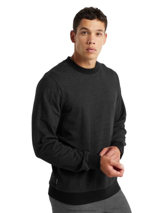 Icebreaker Mænd merino central langærmet sweatshirt B00X495 tøj sort