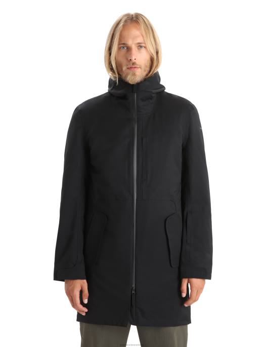 Icebreaker Mænd city ​​label shell+ merino 4-i-1 parka B00X241 tøj sort