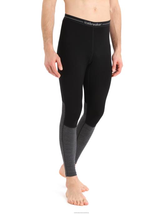 Icebreaker Mænd merino 260 zoneknit merino termiske leggings B00X182 tøj sort/jet lyng