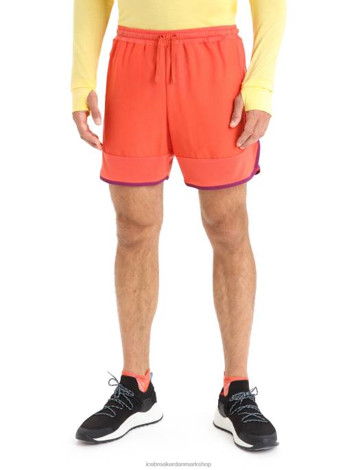 Icebreaker Mænd zoneknit merino shorts B00X250 tøj pulserende jordlyng/go berry