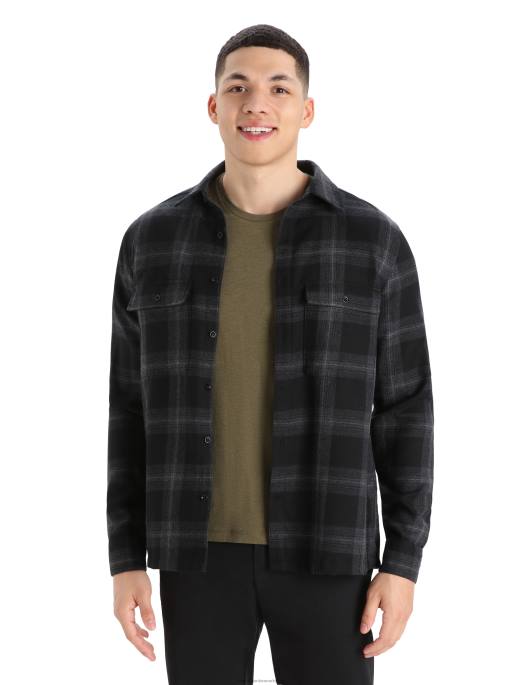 Icebreaker Mænd merino dawnder langærmet flannelskjorte plaid B00X357 tøj jetlyng