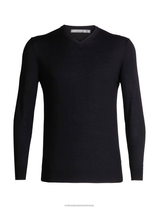 Icebreaker Mænd merino shearer sweater med v-hals B00X348 tøj sort