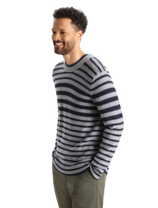 Icebreaker Mænd merino waypoint crewe sweater B00X392 tøj midnatsmarine/grisstenslyng