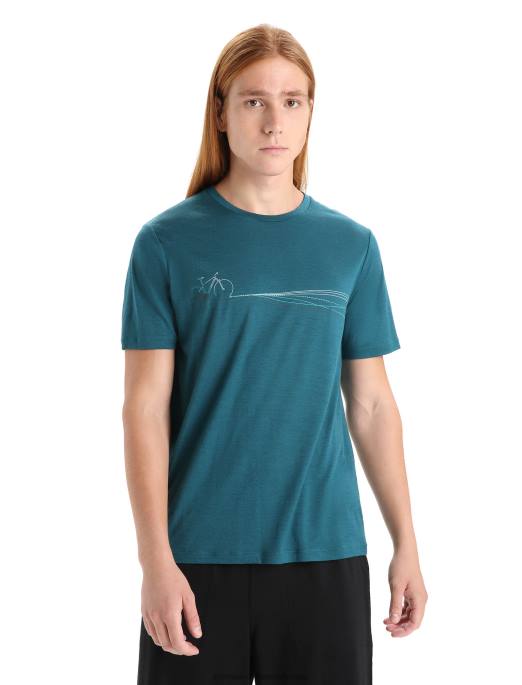 Icebreaker Mænd merino tech lite ii kortærmede t-shirt kadencebaner B00X58 tøj grøn herlighed