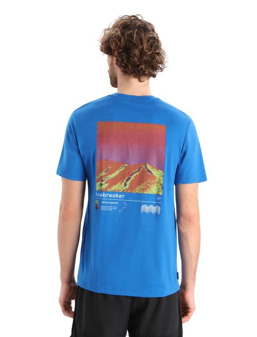 Icebreaker Mænd merino tech lite ii kortærmet t-shirt alpine zone B00X366 tøj lazurit